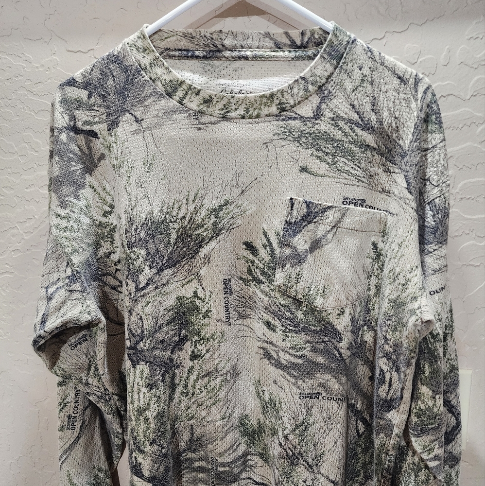 Cabela's LS 3D Camo Shirt Seclusion Open Country Men's Large